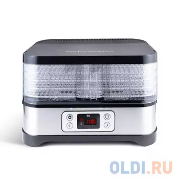 Сушилка для овощей и фруктов BQ FD1001 BLACK-STEEL чёрный нержавеющая сталь