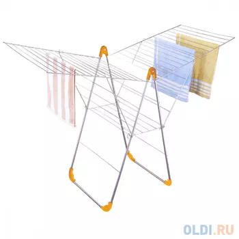 СУШИЛКА ДЛЯ БЕЛЬЯ НАПОЛЬНАЯ (СУШ. ПОЛОТНО 25 М) 152*56*100 СМ (1/4) "РЫЖИЙ КОТ" CD-25М