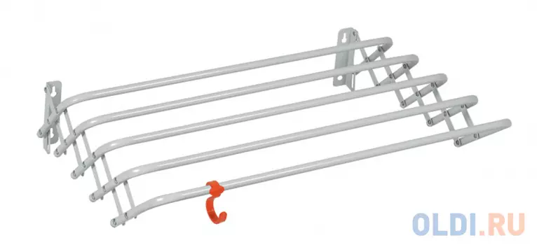 СУШИЛКА ДЛЯ БЕЛЬЯ НАСТЕННАЯ СКЛАДНАЯ "БРИЗ 60" (СУШ. ПОЛОТНО 3 М) (1/5) СН 225