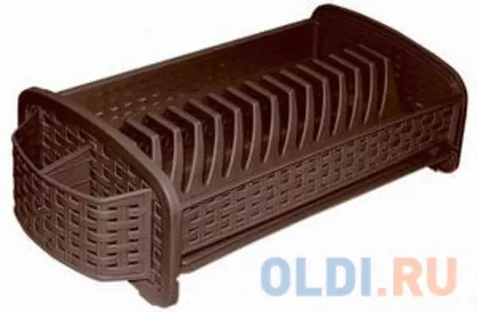 СУШИЛКА ДЛЯ ПОСУДЫ И СТОЛОВЫХ ПРИБОРОВ "РОТАНГ" (КОРИЧНЕВАЯ) 46*23*14 СМ (1/8) "ВИОЛЕТ"