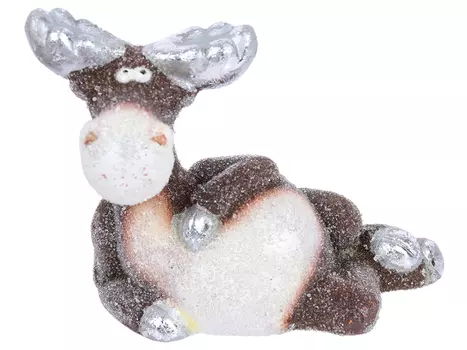 Сувенир Олени,1 шт, 6.3x3x5.2 см, 3 вида,в пакете,керамика