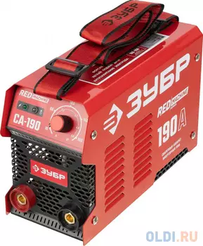 Сварочный инвертор ЗУБР СА-190 190 А, MMA, 6600 Вт, 220 В, 1.6-5 мм