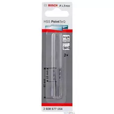 Сверло BOSCH 2.608.577.154 Ф1.5 мм HSS PointTeQ (2шт)