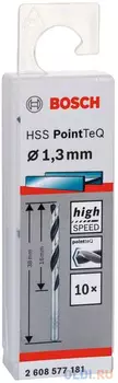 Сверло BOSCH 2.608.577.181 Ф1.3 мм HSS PointTeQ (10шт)
