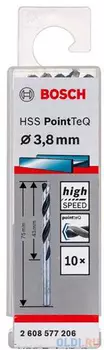 Сверло BOSCH 2.608.577.206 Ф3.8 мм HSS PointTeQ (10шт)