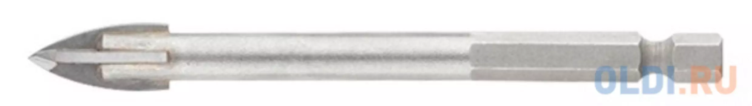 Сверло по керамической плитке 8 мм, крестовая пластинка, шестигр. хвостовик // Барс