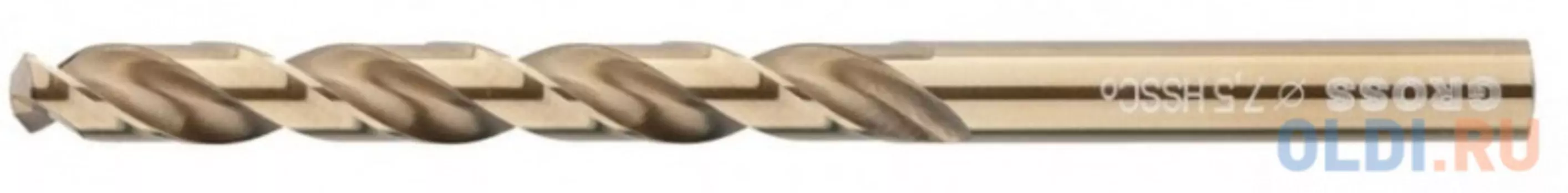 Сверло спиральное по металлу, 7,5 мм, HSS-Co// Gross