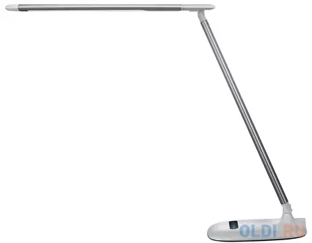 Светильник настольный SONNEN BR-896, на подставке, светодиодный, 10 Вт, алюминий, серебряный, 236663