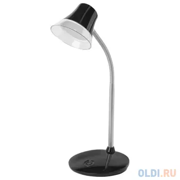 Светильник настольный SONNEN PH-329, на подставке, СВЕТОДИОДНЫЙ, 6 Вт, АККУМУЛЯТОР, зарядка от USB, черный, 236694