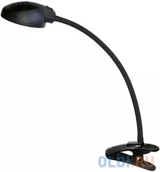 Светильник настольный Трансвит Веста С16 ПШ (VESTAC16-PSH/BL) на гибкой стойке черный 7Вт