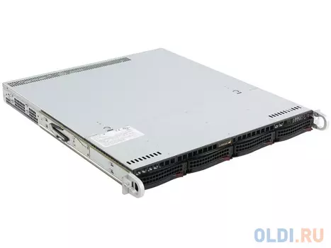 Серверная платформа Supermicro SYS-6018R-MT 1U, 2xLGA2011-3, 8xDDR4, no HDD (up to 4x3.5), SATA C612 (RAID 0/1/5/10), 2xGbE, 1xFH, 480W Fixed