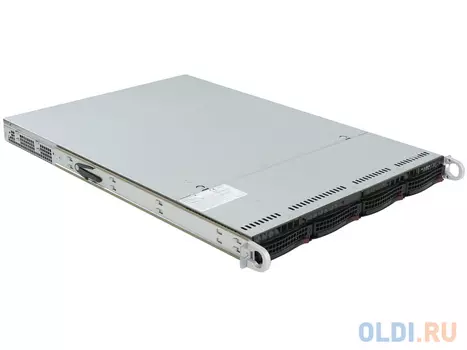 Серверная платформа Supermicro SYS-6018R-WTR 1U. 2xLGA2011 (E5-2600v3/v4), Intel C612, ,4x3.5'' HotSwap,16xDDR4, 2xGbE, 1U, 2x700W Redundant