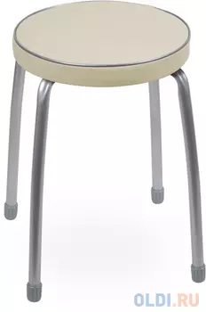 ТАБУРЕТ "ФАБРИК 2" МЯГКОЕ КРУГЛОЕ СИДЕНЬЕ D=32 СМ (10) СЛОНОВАЯ КОСТЬ ТФ02