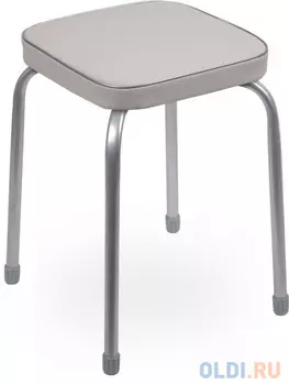 ТАБУРЕТ "ФАБРИК 3" МЯГКОЕ КВАДРАТНОЕ СИДЕНЬЕ 32 СМ (10) СЕРЫЙ ТФ03