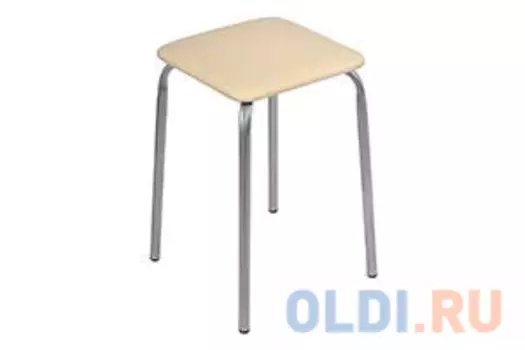 ТАБУРЕТ "ЭКОНОМ 3" КВАДРАТНОЕ СИДЕНЬЕ 29 СМ (10) СЛОНОВАЯ КОСТЬ