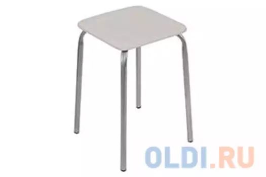 ТАБУРЕТ "ЭКОНОМ 3" КВАДРАТНОЕ СИДЕНЬЕ 29 СМ (10) СЕРЫЙ