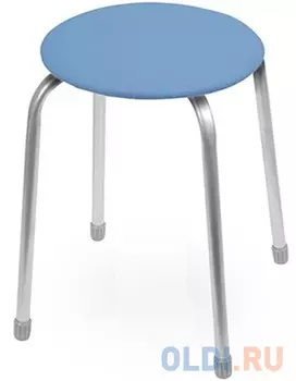 ТАБУРЕТ "КЛАССИКА 2" КРУГЛОЕ СИДЕНЬЕ D=32 СМ (1/10) ГОЛУБОЙ