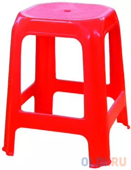 ТАБУРЕТ ПЛАСТ. (КРАСНЫЙ) (1/5) "АЛЬТЕРНАТИВА" М1368