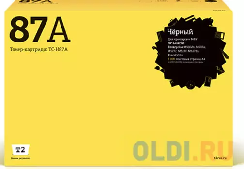 Картридж T2 TC-H87A 9000стр Черный