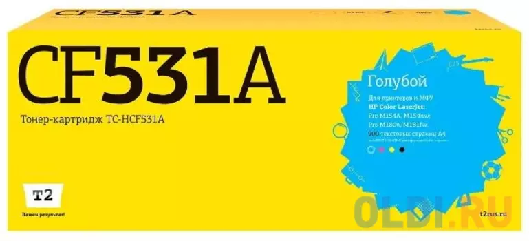 Картридж T2 TC-HCF531A 900стр Голубой