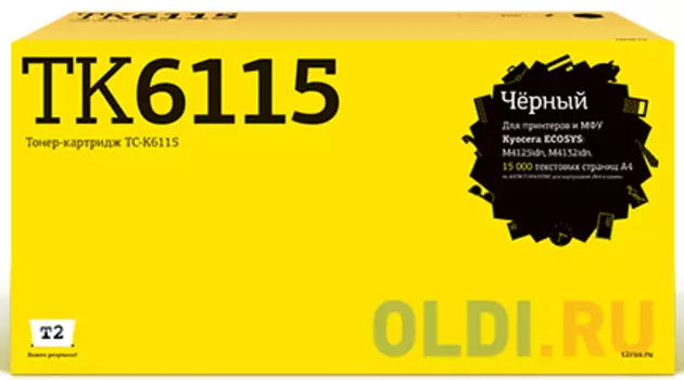 TC-K6115 Картридж T2 для Kyocera ECOSYS M4125idn/M4132idn (15000стр.) черный, с чипом
