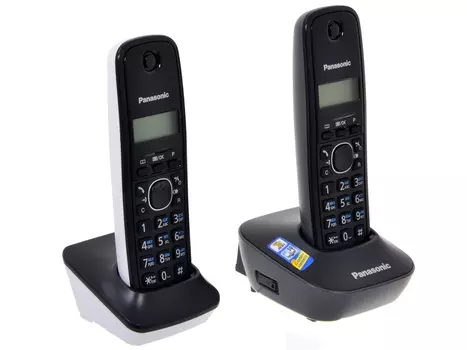 Телефон DECT Panasonic KX-TG1612RU1 АОН, Caller ID 50, 12 мелодий, + дополнительная трубка