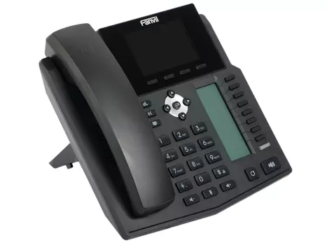 Телефон IP Fanvil X5S 6 линий 2x10/100/1000Mbps LCD SIP PoE черный