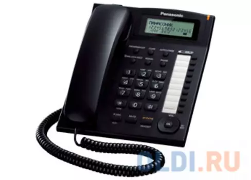Телефон Panasonic KX-TS2388RUB АОН, Caller ID, ЖК-Дисплей, Flash, Recall, Pause, Память 50, Спикерфон, Wall mt.