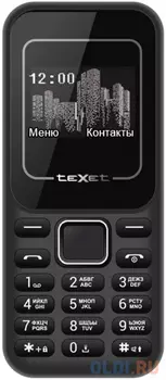 Телефон Texet TM-120 красный черный