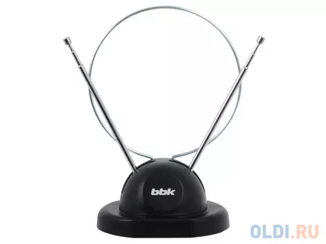 Телевизионная антенна BBK DA02 Комнатная цифровая DVB-T антенна, черный