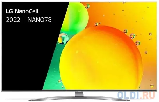 Телевизор 55" LG 55NANO786QA.ARUB серебристый 3840x2160 60 Гц Wi-Fi Smart TV 3 х HDMI 2 х USB RJ-45 Bluetooth