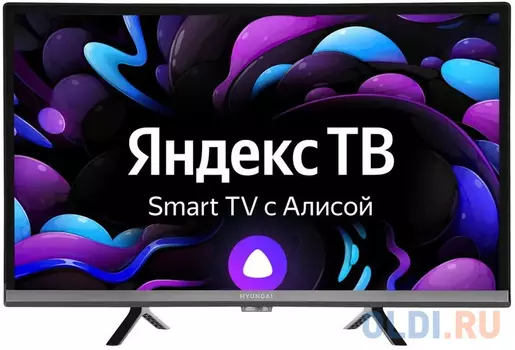 Телевизор LED 24" Hyundai H-LED24BS5000 черный 1366x768 60 Гц Smart TV Wi-Fi 2 х HDMI 2 х USB RJ-45 Bluetooth