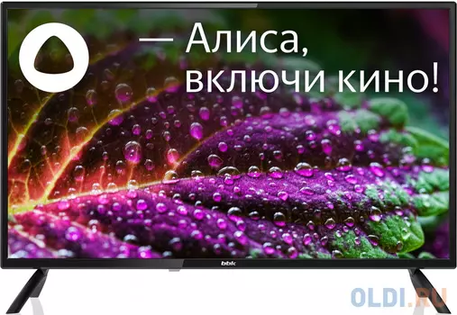 Телевизор LED BBK 32" 32LEX-7257/TS2C (B) Яндекс.ТВ черный HD 60Hz DVB-T2 DVB-C DVB-S2 WiFi Smart TV (RUS)