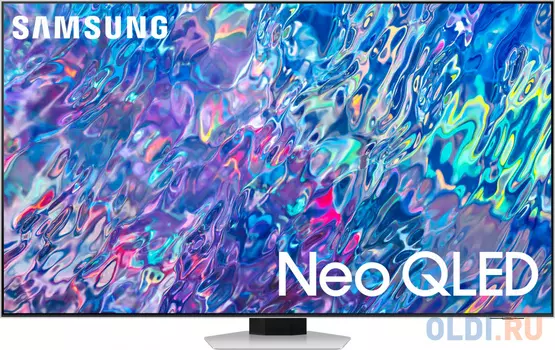 Телевизор QLED Samsung 85" QE85QN85BAUXCE Q черный/серебристый 4K Ultra HD 100Hz DVB-T2 DVB-C DVB-S2 USB WiFi Smart TV (RUS)