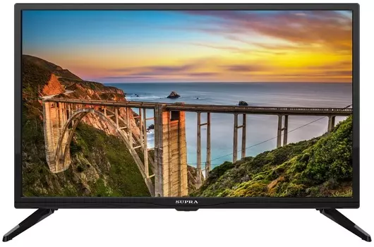 Телевизор Supra STV-LC24ST0085W LED 24" Black, Smart TV, 16:9, 1366х768, 80000:1, 180 кд/м2, USB, HDMI, AV, Wi-Fi, RJ-45, DVB-T, T2, C, S, S2