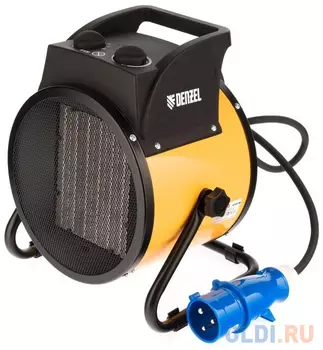 Тепловая пушка Denzel DHC 5-400 5000 Вт желтый чёрный
