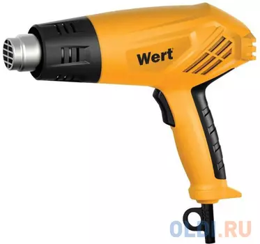 Термопистолет WERT EHG 1800 1800Вт, 250/500л/м, 350/550°C, 4 насадки, 0.75кг