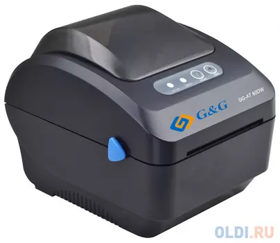 Термопринтер G&amp;G GG-AT-80DW-W (для печ.накл.) стационарный черный