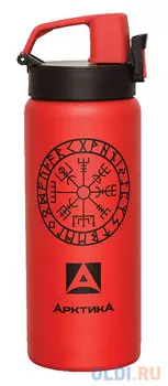 Термос Арктика 702-500/RED 0,50л красный рисунок