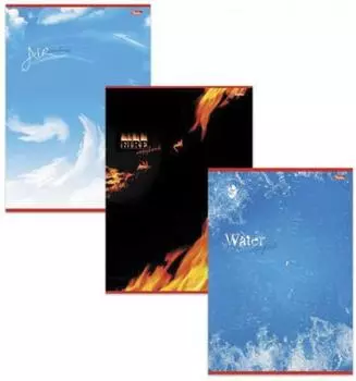 Тетрадь 48 л., А4, HATBER, клетка, выборочный лак, "Стихии природы"