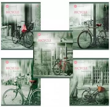 Тетрадь 48 л. АЛЬТ, клетка, фольга, гибридный лак, "Настроение. Утренний город"