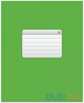 Тетрадь 48 л., HATBER VK, клетка, обложка мелованный картон, "ТЕТРАДЬ - Зеленая", 48Т5C1 12535, T158869