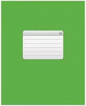 Тетрадь 48 л., HATBER VK, клетка, обложка мелованный картон, "ТЕТРАДЬ - Зеленая"