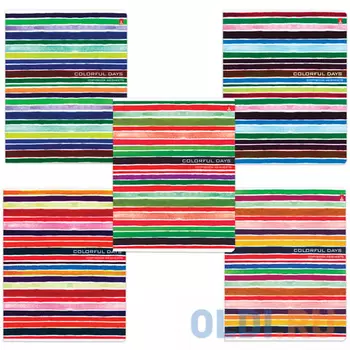 Тетрадь 48 листов, АЛЬТ, клетка, сплошной лак, "Полосы", 7-48-677