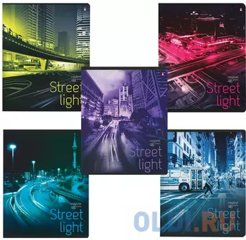 Тетрадь 48 листов, АЛЬТ, клетка, сплошной лак, "Ритм мегаполиса", 7-48-653