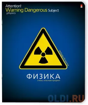 Тетрадь предметная ОЧЕНЬ ОПАСНЫЙ ПРЕДМЕТ "ФИЗИКА, ф. А5, кл., 48 л.