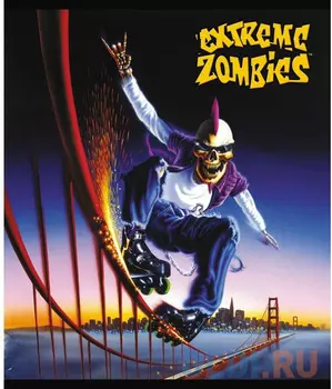 Тетрадь школьная Action! Extreme Zombies 48 листов клетка скрепка EZ-AN 4801/5 в ассортименте