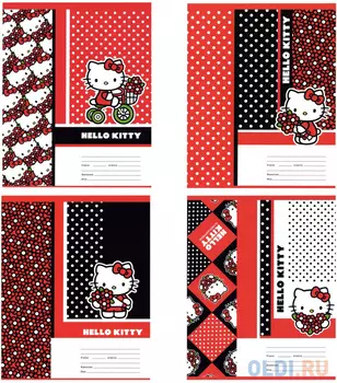 Тетрадь школьная Action! Hello Kitty 24 листа линейка скрепка HKO-AN-2401/1 в ассортименте HKO-AN-2401/1