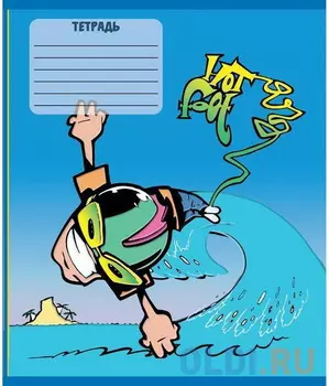 Тетрадь школьная Action! Hot Foot 18 листов клетка скрепка HF-AN 1803/5