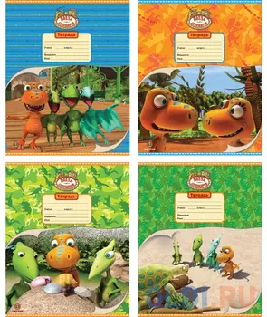 Тетрадь школьная Action! Поезд Динозавров 12 листов клетка скрепка DT-AN 1202/5 в ассортименте DT-AN 1202/5